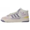 Originals Post Up Versatile Comfortable Non-Slip Mid-Top Skate Shoes Unisex Skate Shoes White Purple IG9129
