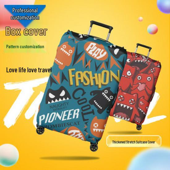 Přizpůsobitelný zesílený kožený cestovní kufr Obal proti prachu