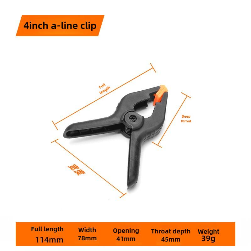 Professional 2.4-Inch Spring Clamps for Woodworking&Photo Studio-Quick-Release A-Frame Design with Background Holder Attachments