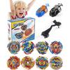 Bey Battling Bay Blades and Launcher Toy Set 8 Metal Fusion Spinning Tops 2 Launchers 1 Grip Burst Tops Burst Tops Gyro Combat Game for 8-12 Toy Gift