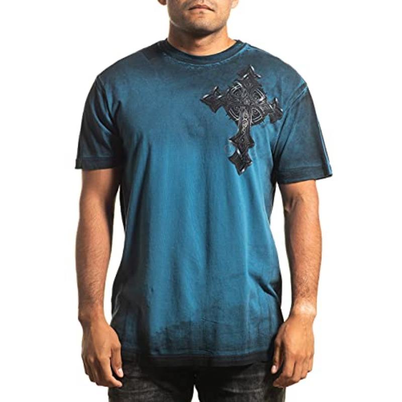 Affliction 3D T Shirts Men Affliction Clothing Core Classic Mens T-Shirts Casual ONeck Pullover Outdoor Tops Sportshirt Clothing