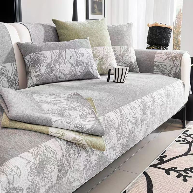 

Роскошный чехол для дивана из синели для гостиной, нескользящее полотенце для дивана, подушка для дивана, L-образный коврик для углового дивана, подушка для сиденья, домашний декор 70x70cm 1pcs