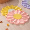 Silicone Coaster Colorful Daisy Shape Kitchen Table Heat Resistant Anti-scalding Mat Coaster Household Little Fresh Table Decor