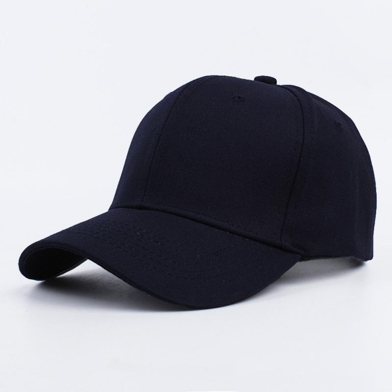 Solid color light board hat women's hard top versatile cap men's pure cotton baseball cap men's sun hat