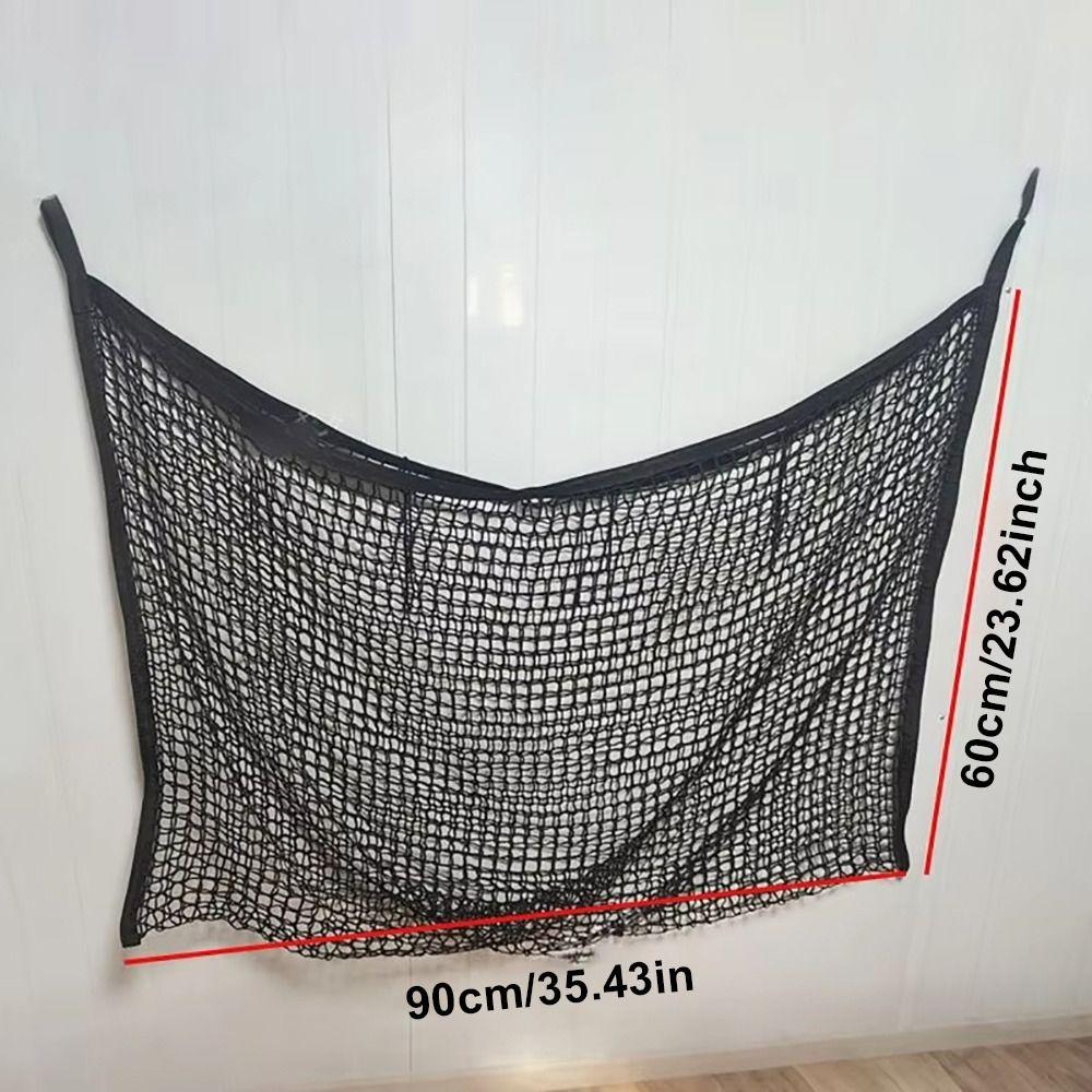 1Pcs New Durable Slow Feed Hay Net Hanging Large Capacity Horse Hay Bag 80x90cm Hay Feeder Bag for Horses Goat Sheep