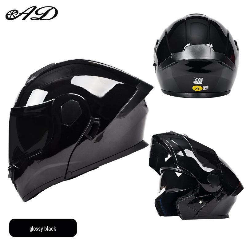 AD All-Season Flip-Up Full Face Motorcycle Helmet, 3C/DOT Certified for Men and Women