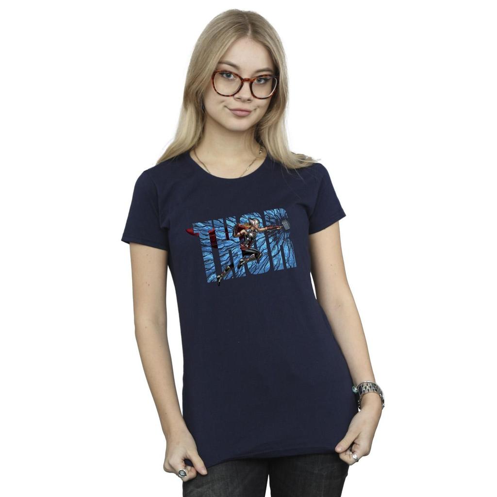 Marvel Womens/Ladies Thor Love And Thunder Smash Cotton T-Shirt