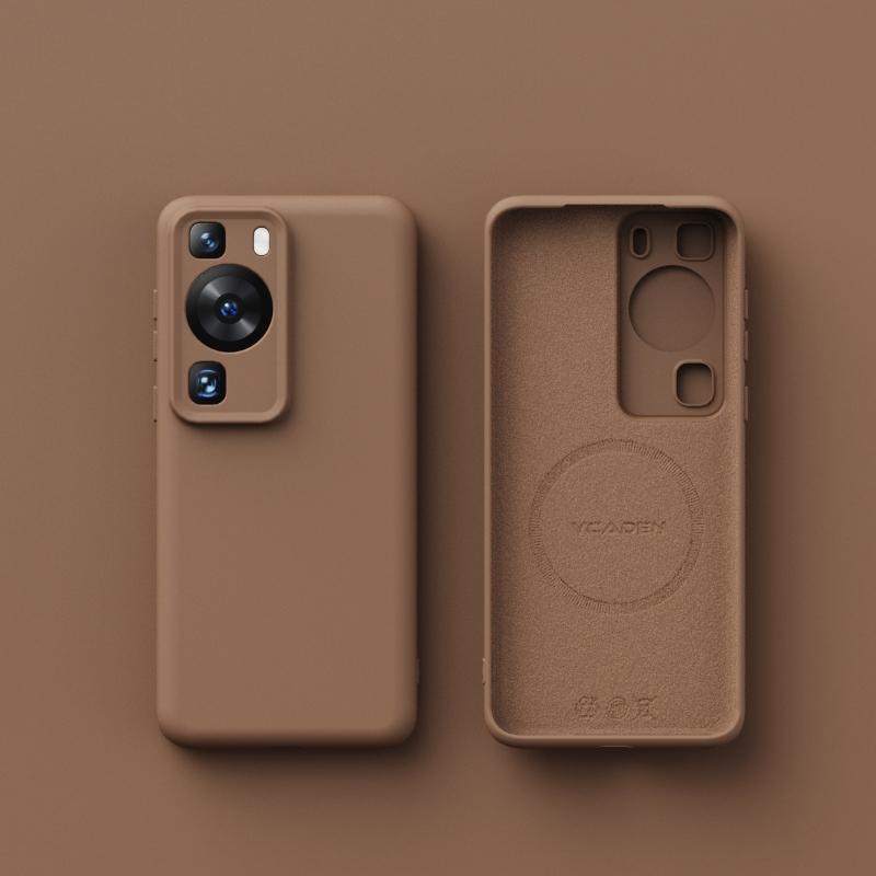 For Wireless Charging Magsafe Soft Liquid Silicone Phone Case For Huawei P60 P50 P40 Pro Magnetic Slim Skin Protection Cover