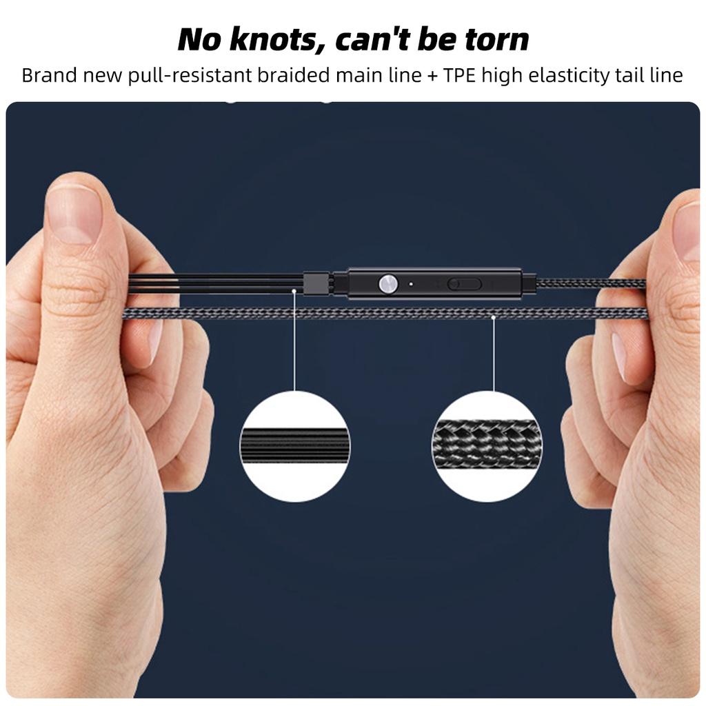 FONKEN Wired Lavalier 3.5mm Jack Dual Microphone Earphone Handsfree Clip On Vocal Recording Lapel Mic Live Microphone 1.5M