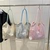 Elegant Flower Handbag Shoulder Bag High Capacity  Delicate Bag Versatile Trend Women Commuter Armpit Bag Fresh Style