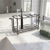 Non-Slip Toothbrush Holder Carbon Steel Electric Toothbrush Stand Toothpaste Shelf  Desktop