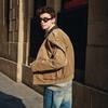 NVG·YOUNG Men's Corduroy Barn Style Lapel Jacket