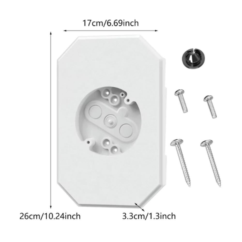 

Монтажная пластина для текстурированного сайдинга для двойного сайдинга внахлест для сайдинга 4 дюйма Монтажный комплект для сайдинга Доступ для проводки для сайдинга 1/2 дюйма белый