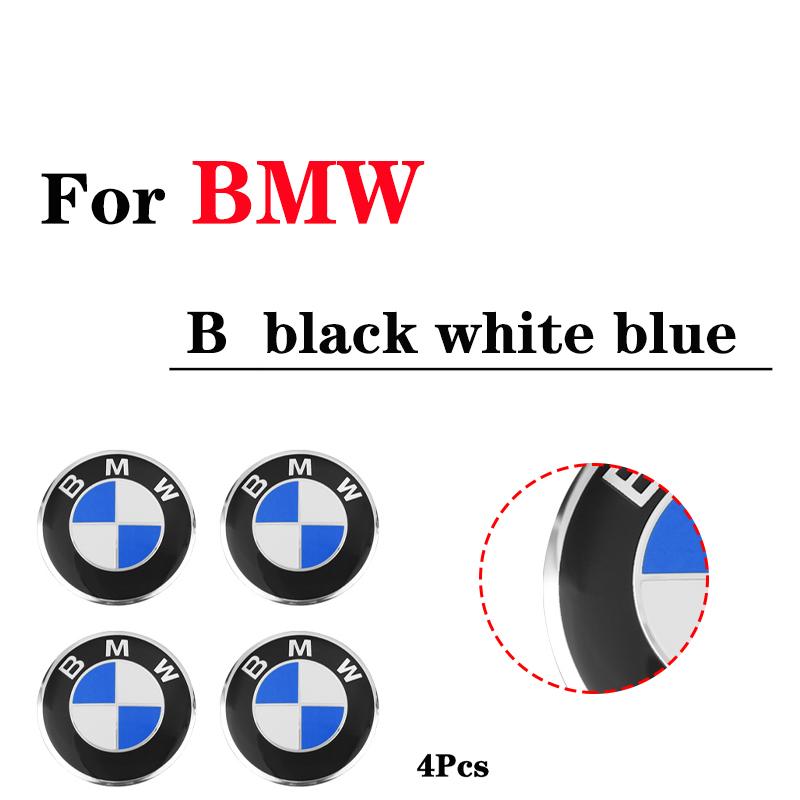 4PCS Car Styling Wheel Center Hub Caps Rim Cover Badge Emblem Sticker For BMW E46 E60 E90 E39 E87 E36 E92 E70 E91 X3 X5 X1 X2 ikol8