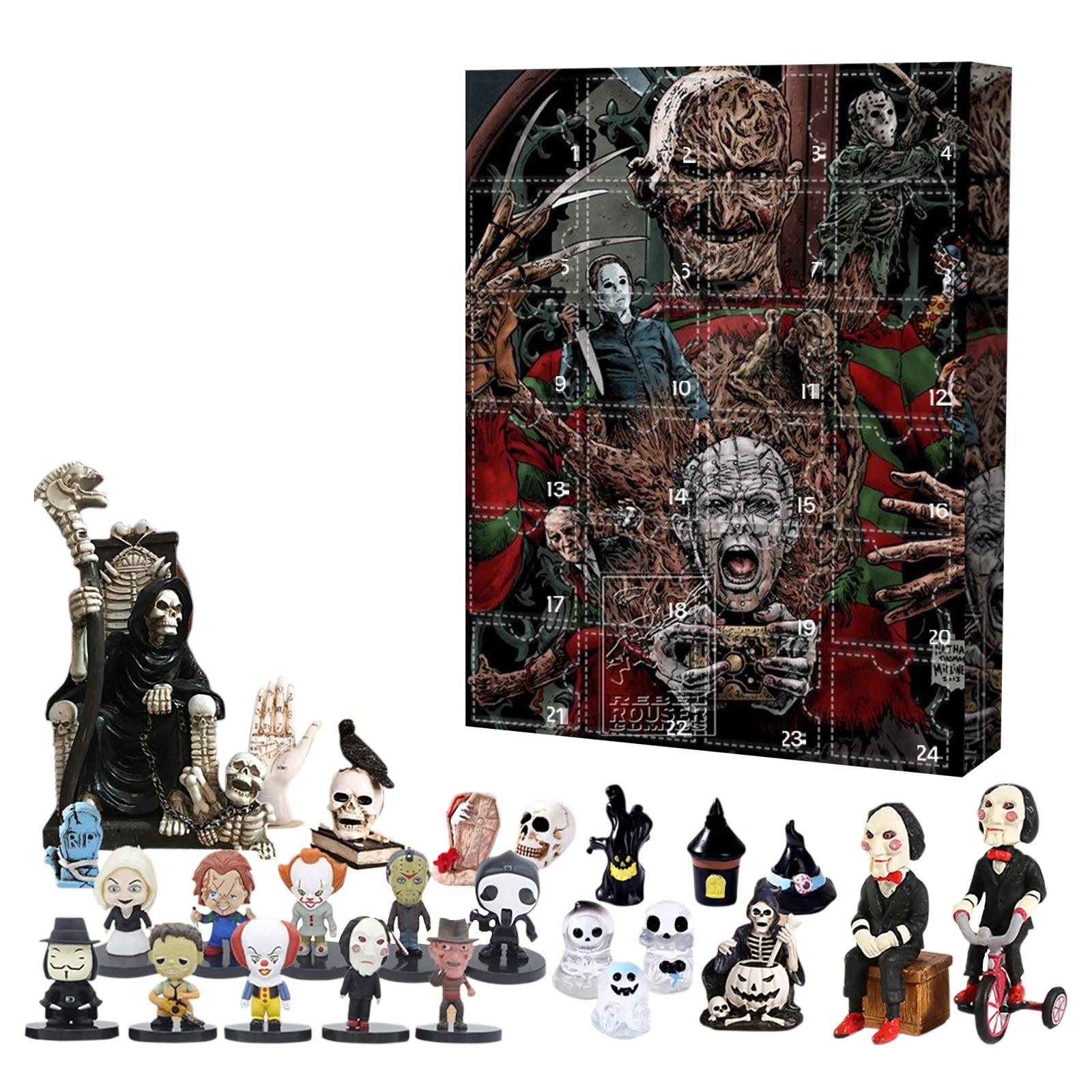 

3D Airplane Box 24PC Horror Carnival Arrival Calendar Blind Boxes One Size