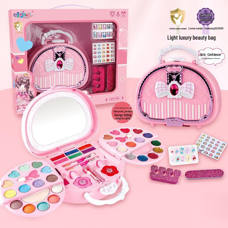 Washable Children's Makeup Toy Set - Little Princess Handbag Birthday Gift