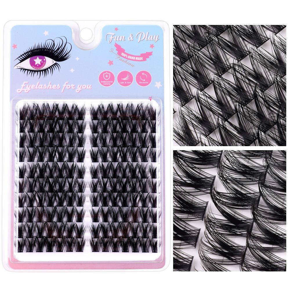 

140 пучков волос C-завитка, плотный завиток, одиночный пучок накладных ресниц, повседневные имитированные ресницы