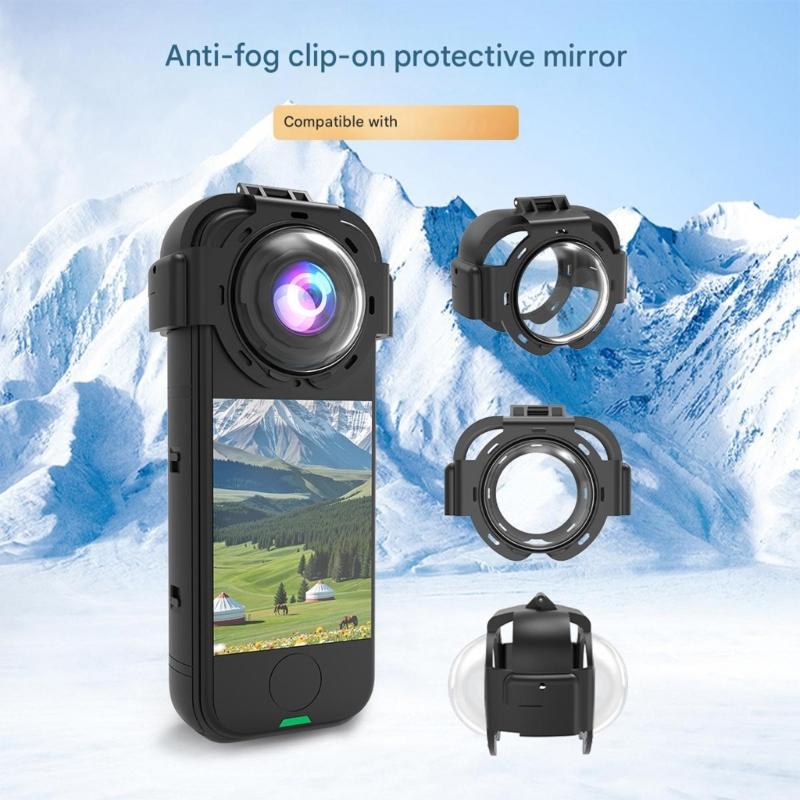 AntiScratch Snap On Lens Protectors With 98% Light Transmission 9H Hardness Waterproof Coating For X4Air Camera