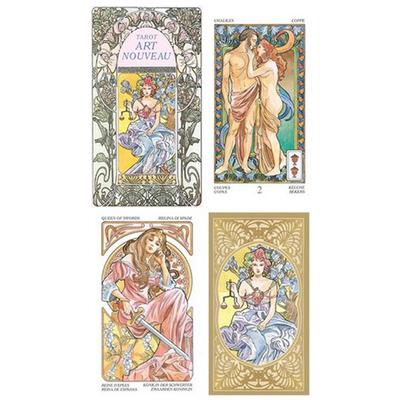 [A1328] - Tarot Creator 'Art Nouveau' White - 12x7x3 Cm