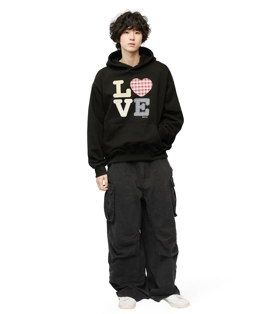 Mimdeowodeulobeu Double Knee Parachute Cargo Pants_Black