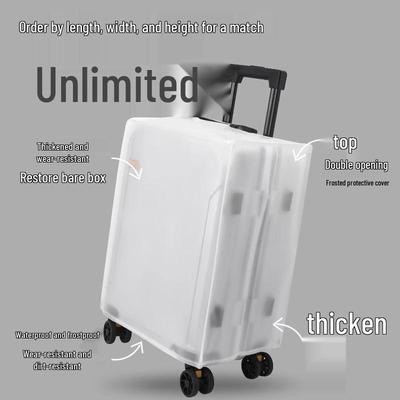 Clear Waterproof Suitcase Cover, Scratch & Wear Resistant for 20-30 Inch Luggage