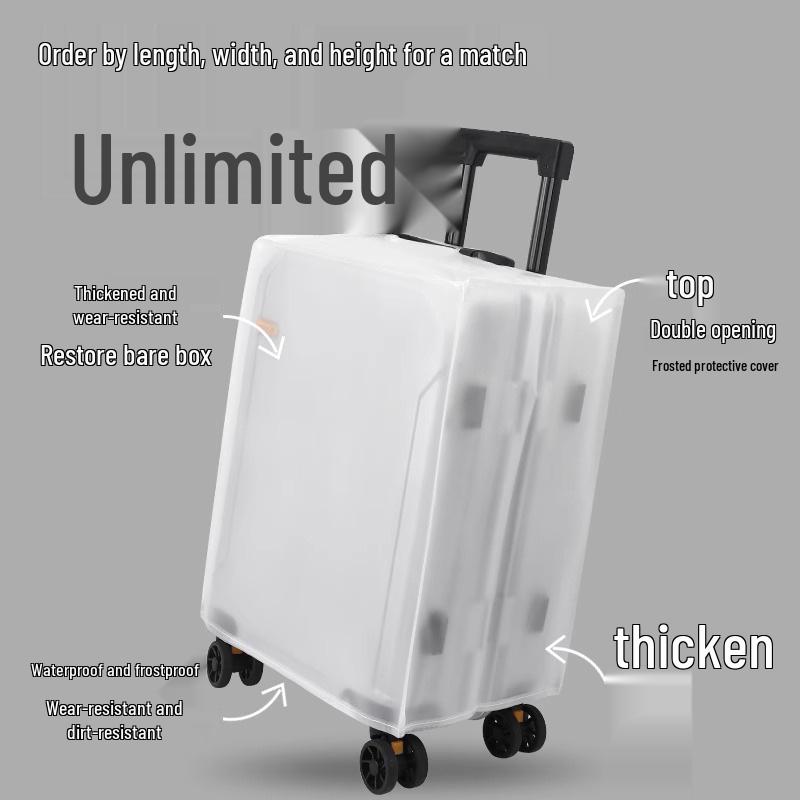Clear Waterproof Suitcase Cover, Scratch & Wear Resistant for 20-30 Inch Luggage