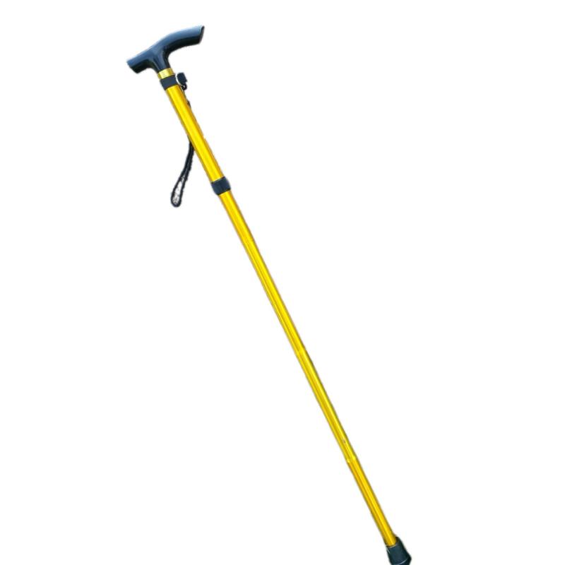 5-section Aluminum Alloy Outdoor Telescopic Walking Stick, Outdoor Hiking Stick, Elderly Walking Stick, Foldable