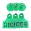 Numbered Plastics Livestock Ear Tags 1-100 Animal Tags Green Yellow Orange Large Identification Tags for Goat Sheep