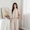 Women's Cami Top and Wide Leg Pants Set Solid Color Casual Two Piece Outfit