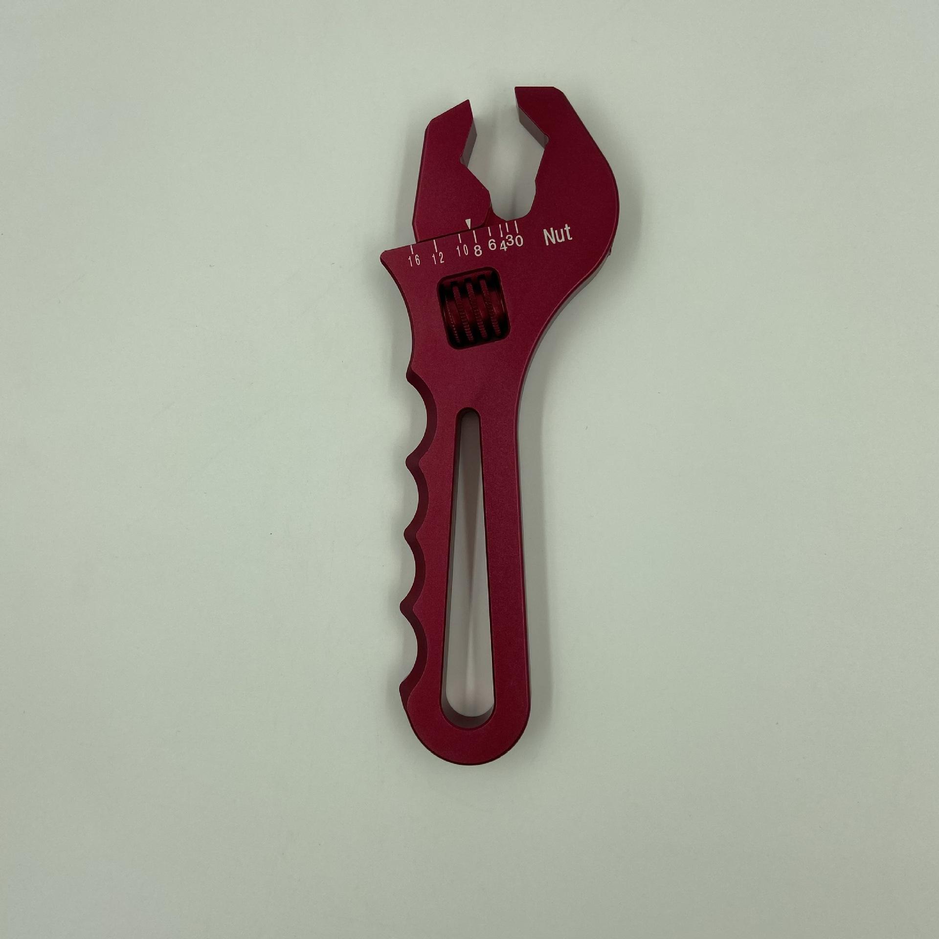 

1Pc Adjustable Wrench Blue Aluminum Tool Spanner for Hose End Fitting Modified Car Wrench Hand Tools Red