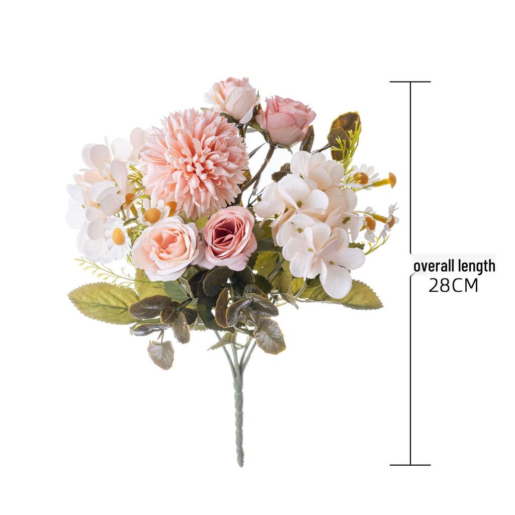 Autumn Chrysanthemum Bouquet - Artificial Flowers for Wedding & Home Decor