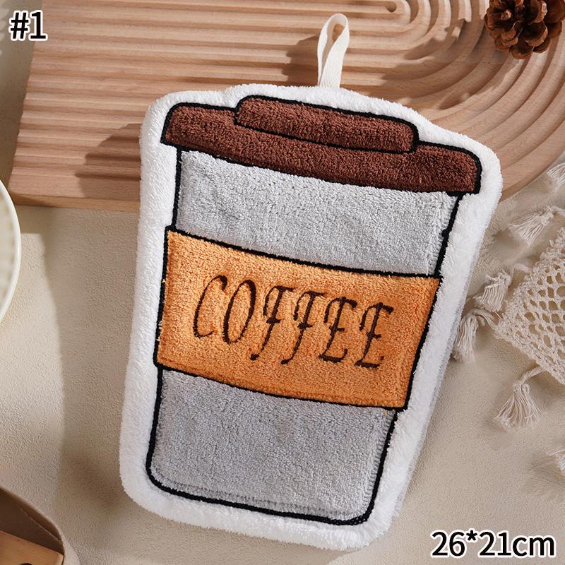 Kawaii Hand Towel Soft Absorbent Handkerchief Kitchen Towels Kitchen Bathroom Accessories Cleaning Cloth Hand Wipe