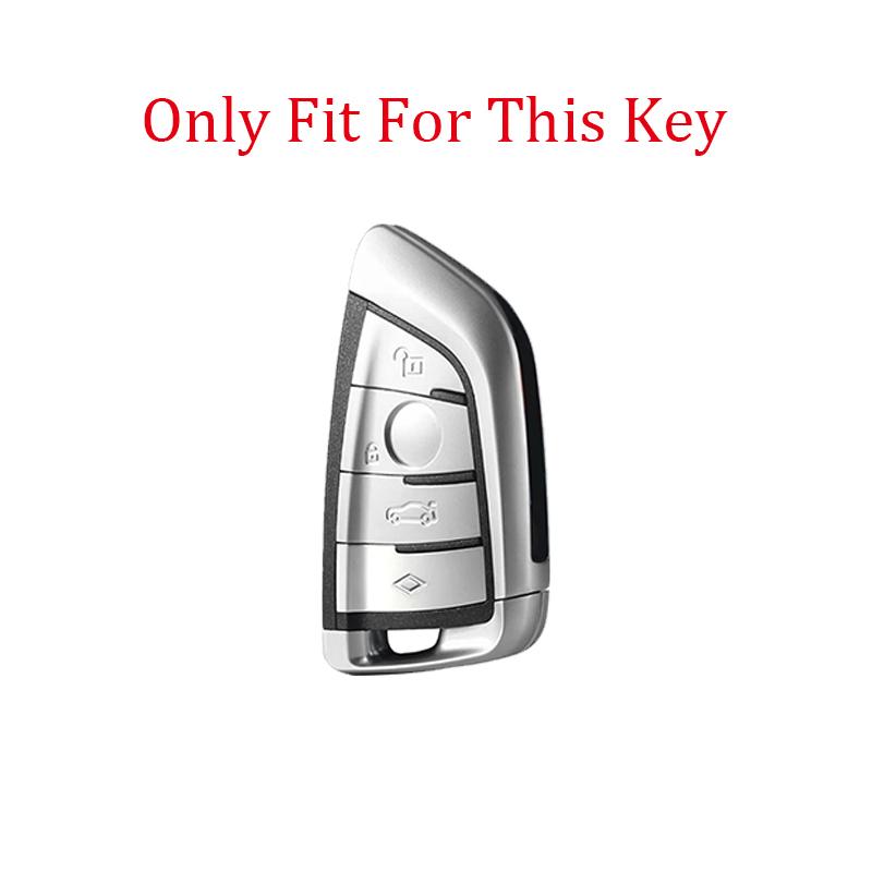 4 Buttons Leather Car Rmote Key Case Cover for BMW X1 X3 X4 X5 F15 X6 F16 G30 7 Series G11 F48 F39 520 525 F30 118i 218i 320i