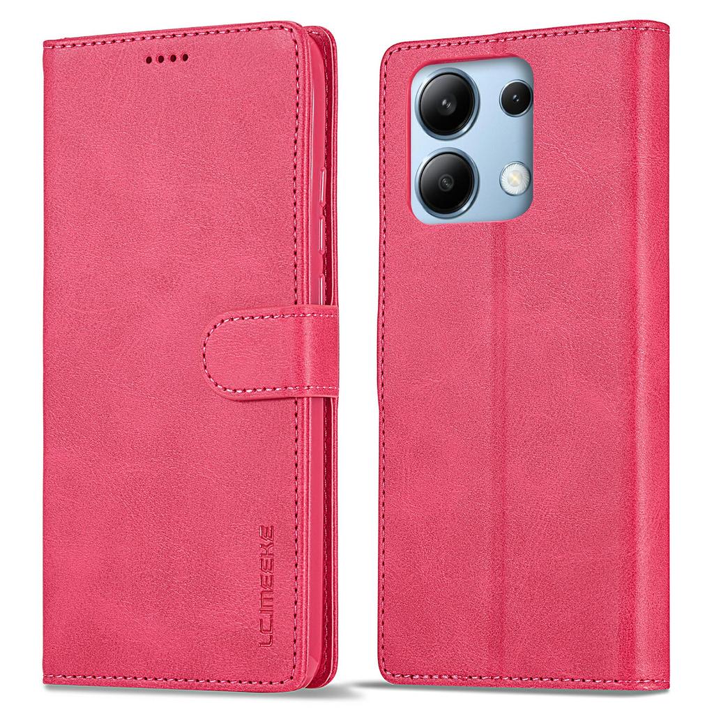 LC.IMEEKE For Xiaomi Redmi Note 13 Pro 4G/Poco M6 Pro 4G Leather Case Folio Stand View Phone Cover