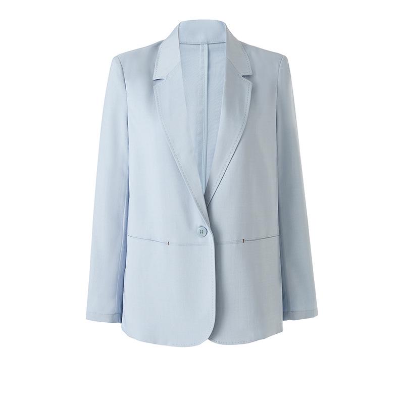 

In Stock: 2026 Spring/Summer Loose Casual Versatile Slimming Suit Jacket Small світло-синій колір