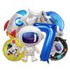 7 Pcs Rocket Astronaut Foil Balloon Universe Outer Space Theme 0-9 Years Old Children Boys Birthday Party Decoration Baby Shower