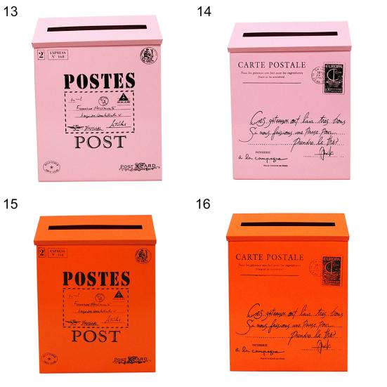 Retro Metal Wall Mounted Mailbox Bucket Newspaper Letter Box Post Garden Decor