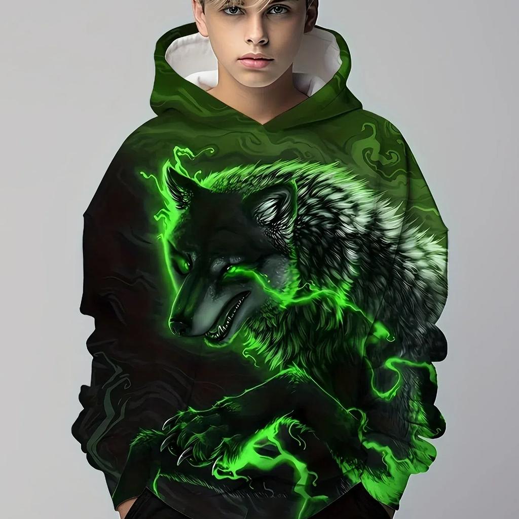 Pánská mikina s kapucí 3D grafika s grafickými potisky Neformální mikina Pulovr Prázdniny Vycházející Jaro Podzim Oblečení Harajuku oversized košile