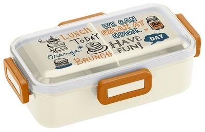 Fluffy Lid Bento Box 530ml Graffiti Design Made In Japan (PFLB6) Dome-Shaped
