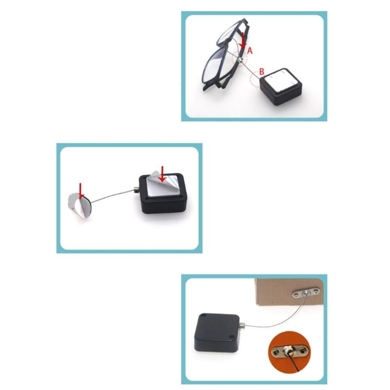 1/2/4Pcs Retractable TV Remote Control Tethers with Adjustable Leashes Secure Remote