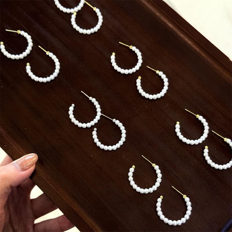 Yuhé New Xiaomi Pearl Earrings S9Silver needle earrings, small and elegant, with a high-end feel, and hypoallergenic