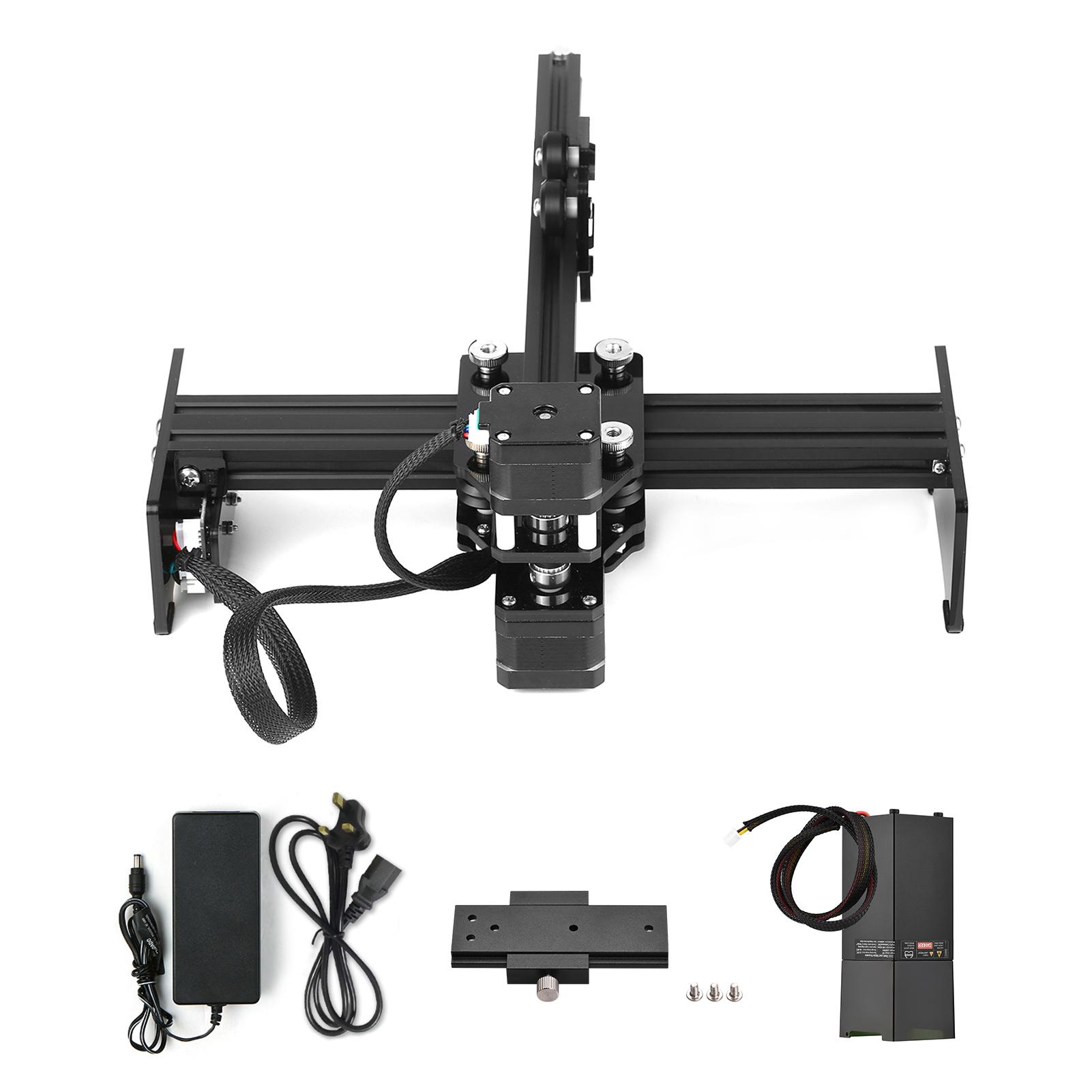 

450 нм 50 Вт лазерный гравировальный станок с фиксированным фокусным расстоянием мини настольный лазерный гравер принтер портативный UK Plug & with 50W Laser Module