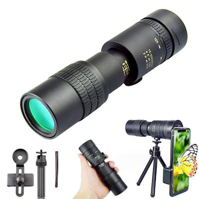 Monokulární dalekohled HD s 10-300násobným zoomem Teleskop pro mobilní telefon Venkovní lov Kempování Turistický dalekohled se stativovou sponou na telefon