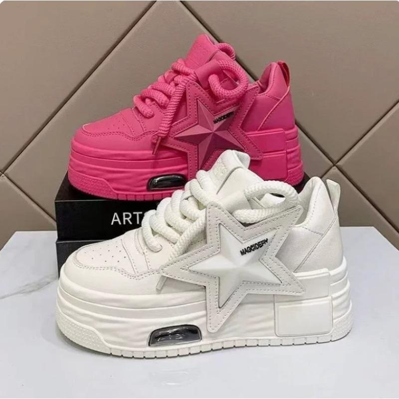 Women Sneakers Platform Casual Sports Shoes Personalized Star Design Vulcanized Shoes Outdoor Running Walking Shoe Female