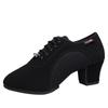 Sneakers Damen Lateinschuh Ballsaal Weiche Sohle Stoff Frau Tango Jazz Salsa Tanzschuhe Mittelhoch Absatz Damen Rutschfest Mädchenschuhe