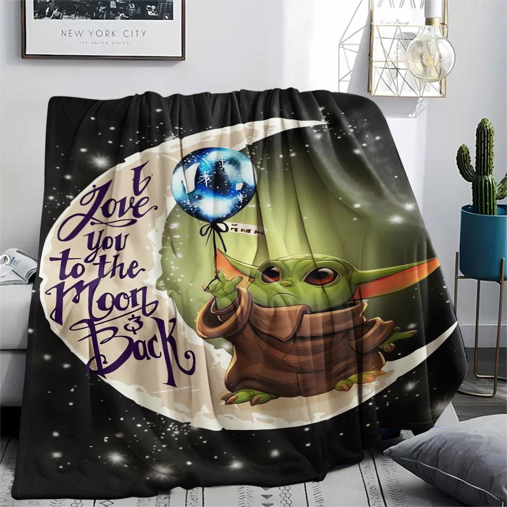 Cute Green Creature Lake Blanket Home Decor Suitable For All Seasons Outdoor Plush Blanket Bedroom Digital Printing