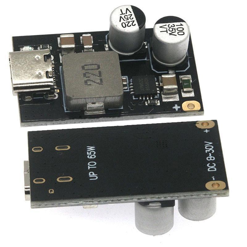 PD65W Type C Fast Charging Module Stable Output DIY Power Charger Circuit Board for Portable Power Bank Customization Use