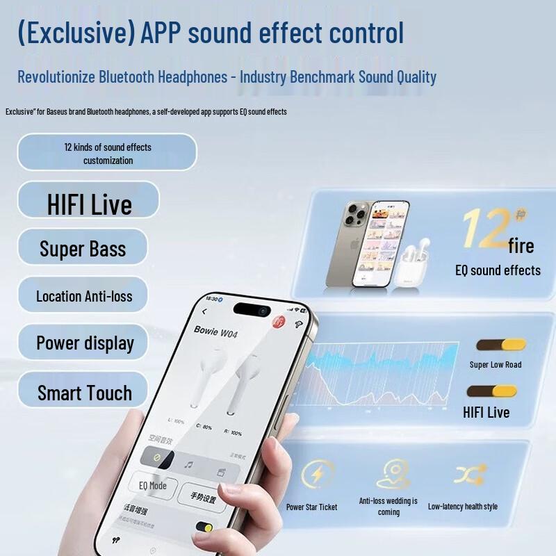 Baseus W04 & BS1 Series Semi-in-Ear True Wireless Earbuds