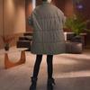 Trendy Thickened Stand Collar Cotton Jacket Women Versatile Slim Fit Winter Coat Reversible Warm Outerwear