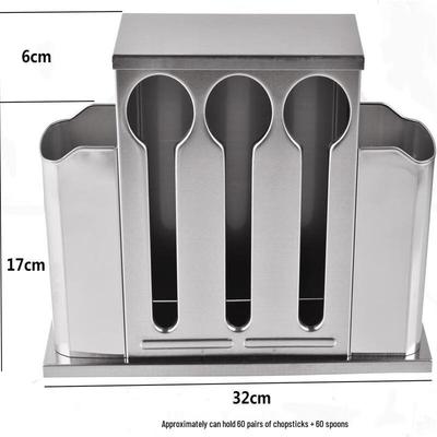 Meishangyuan Square Stainless Steel Utensil Holder